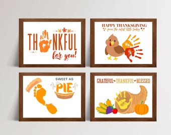 Thanksgiving Handprint Craft, Fall Handprint Art, Turkey Handprint, Preschool Craft, First Thanksgiving, Baby Toddler Classroom Activity