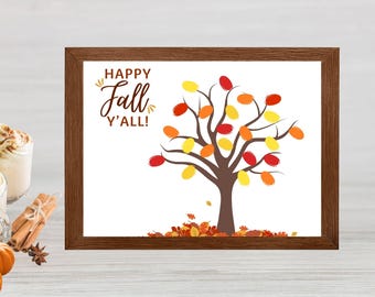 Fall Leaves Handprint Craft, Fall Handprint Art, Fall Preschool Craft, Handprint Keepsake, Autumn Printable Activity, Baby Infant Toddler
