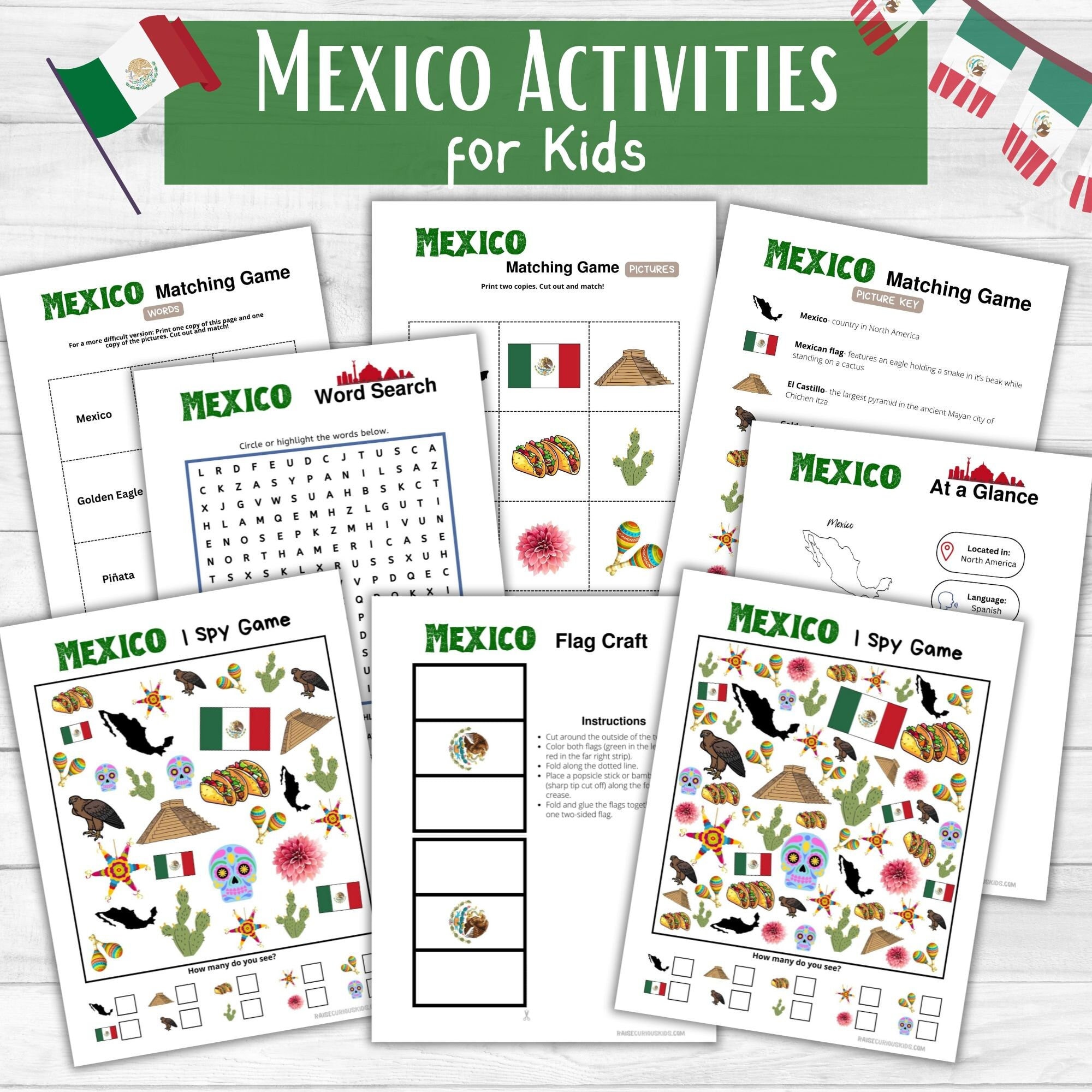 Mexico Activity Printables for Kids- Mexico I Spy Game, Mexico Matching Game, Mexican Flag Craft- Instant Download- Printable PDF - Etsy mexico-activity-printables-for-kids-mexico-i-spy-game-mexico-matching-game-mexican-flag-craft-instant-download-printable-pdf-etsy