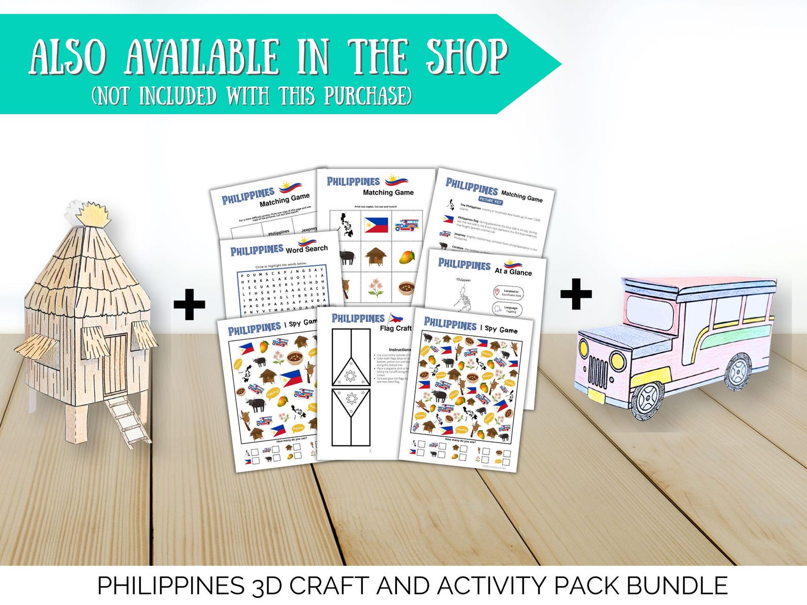 Jeepney 3D Craft, Philippines Craft for Kids, Around the World Learning ...
