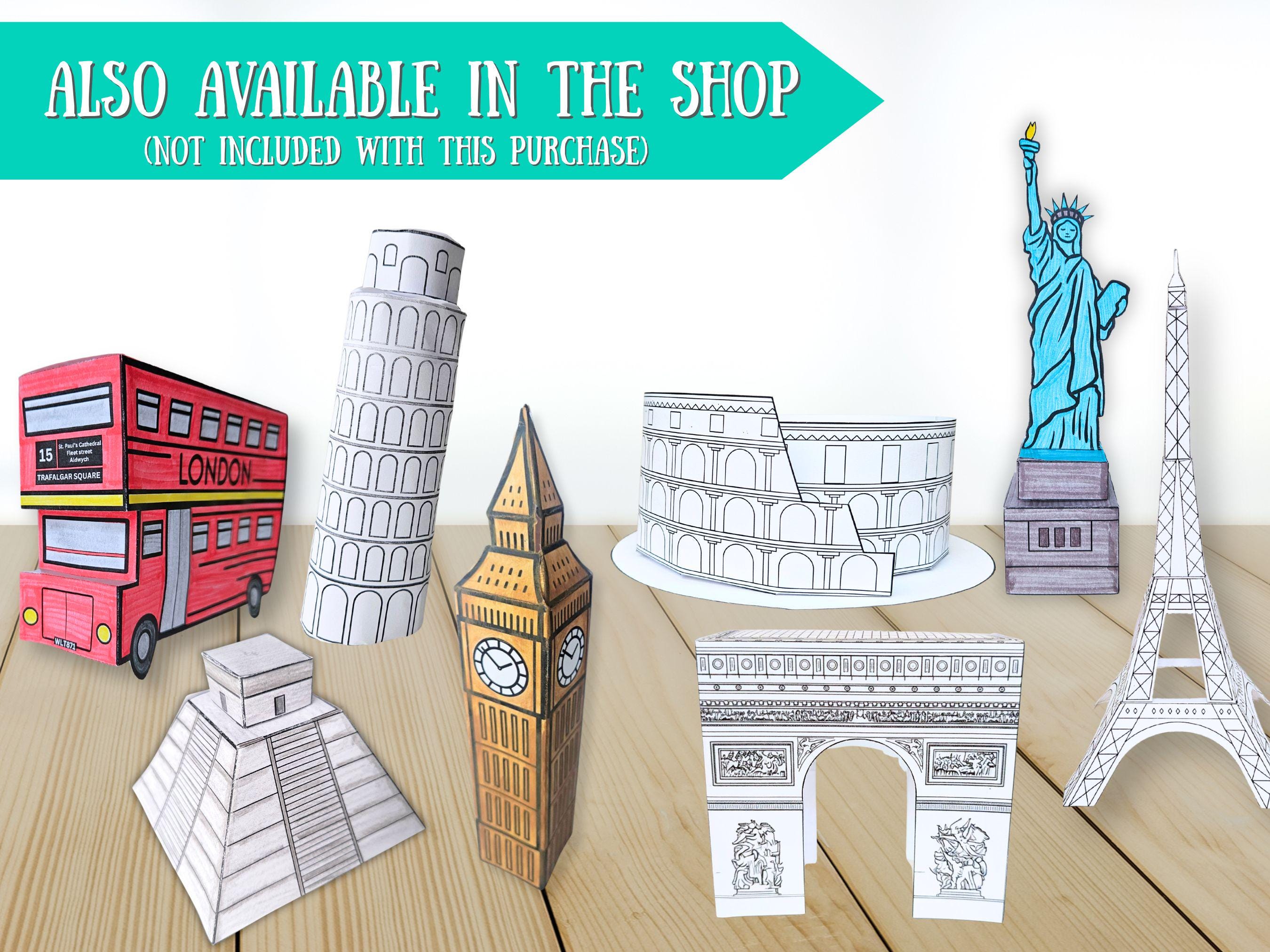 Taj Mahal 3D Craft, India Craft for Kids, Around the World Learning ...