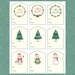 Simple Merry Christmas Gift Tags - Printable Minimalist Present Labels ...