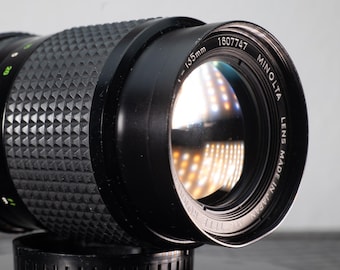 Minolta 135mm F3.5 Rokkor-QD lens in Minolta MD mount. Slow aperture