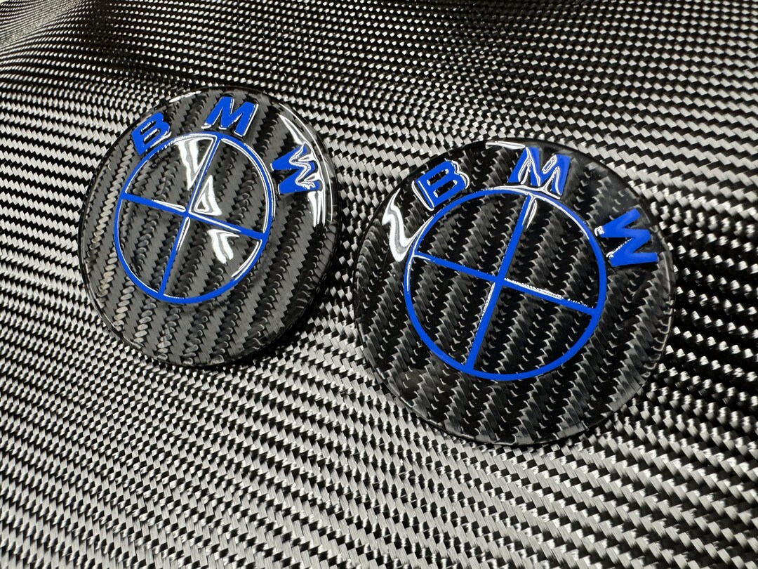 Carbon Fiber BMW Emblems hood & Trunk Etsy