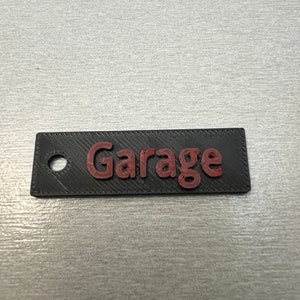 Chaveiro arquivo STL &quot;Garagem&quot;