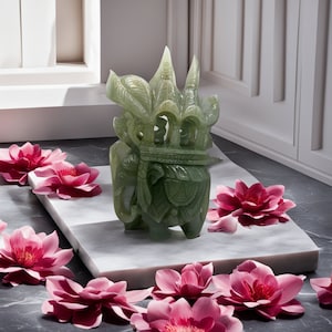 Elefante de jade australiano /Bendiciones de elefante Regalo de inauguración de la casa/Decoración del hogar/Regalos de inauguración de la casa/Accesorios únicos para el hogar/Decoración hecha a mano
