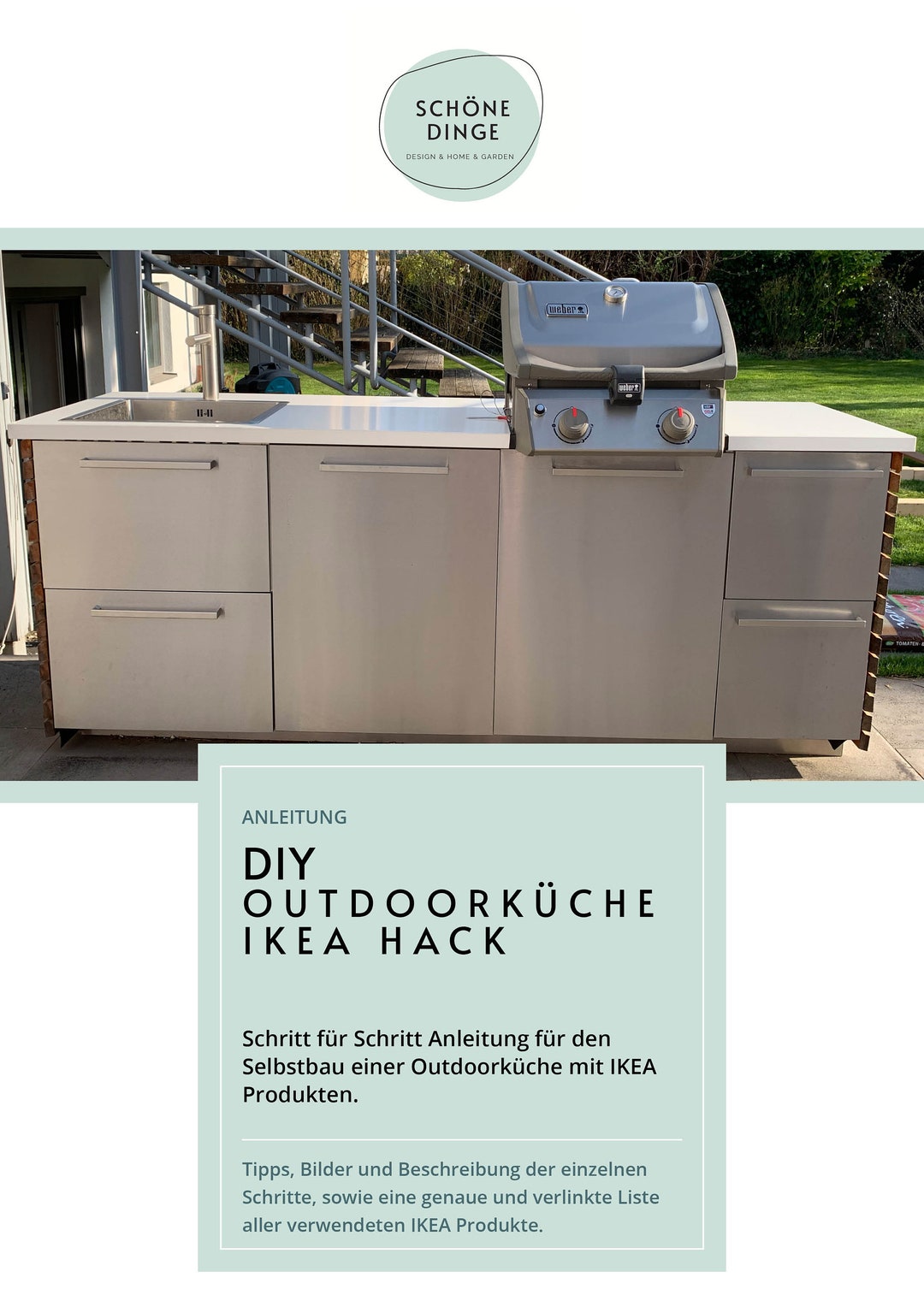 DIY Instructions for Outdoor Kitchen Ikea Hack Etsy