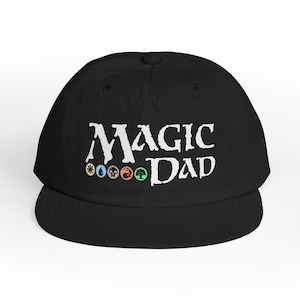 MAGIC DAD Hat  Perfect for MTG Magic the Gathering Fans Gamer Gift Cap Father&#39;s Day Cards Deck Game