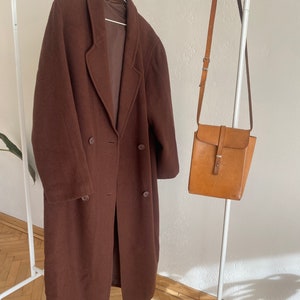 Brown Vintage Wool Overcoat