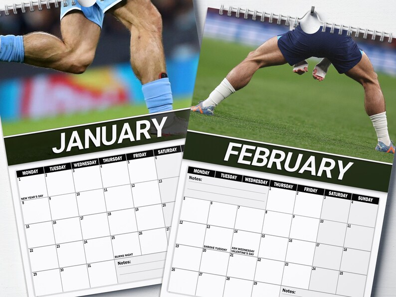 Jack Grealish's Calves 2024 Calendar Funny Christmas Etsy Australia