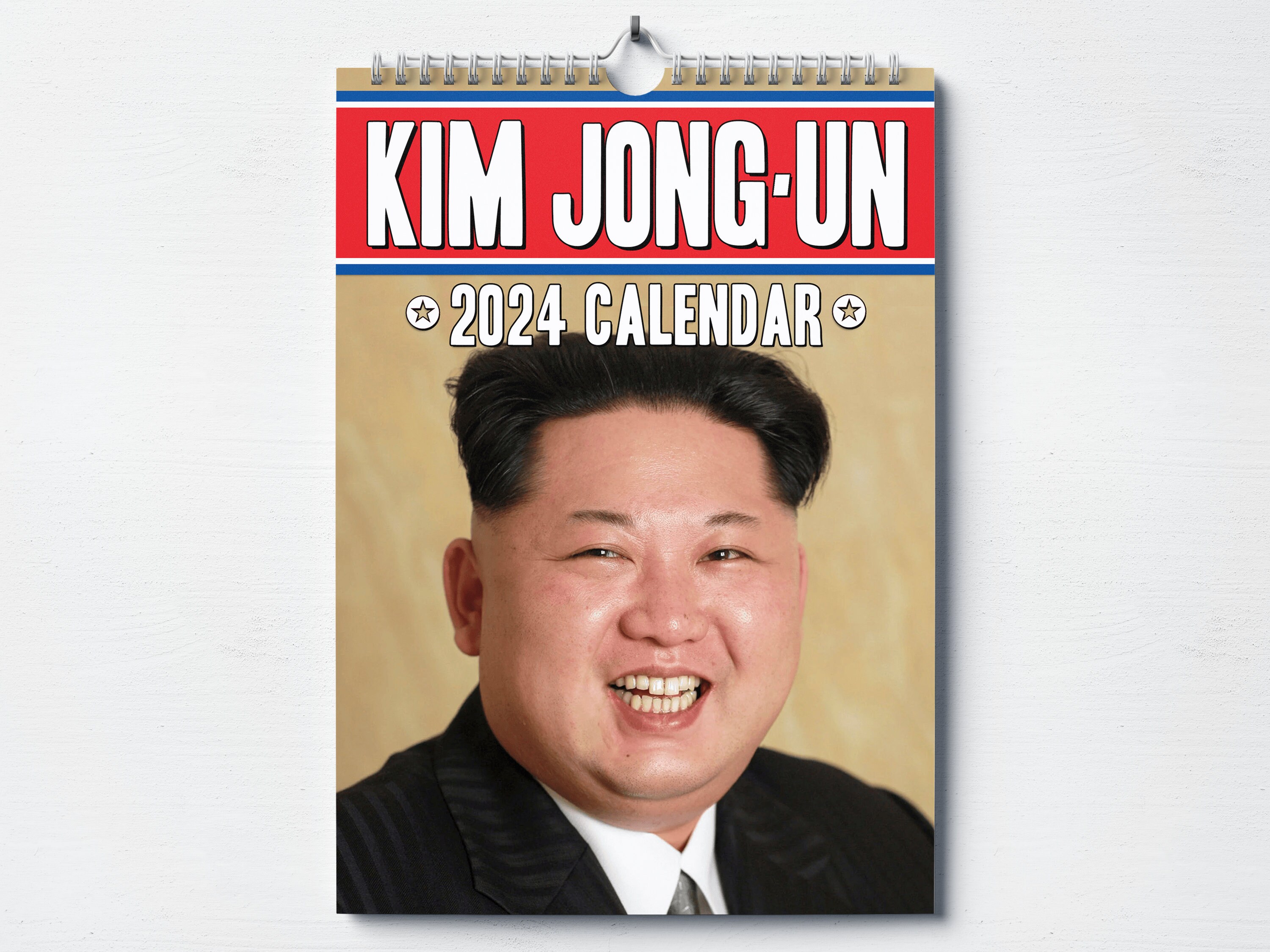 Kim Jong-un 2024 Calendar Funny Christmas Secret Santa Gift Stocking