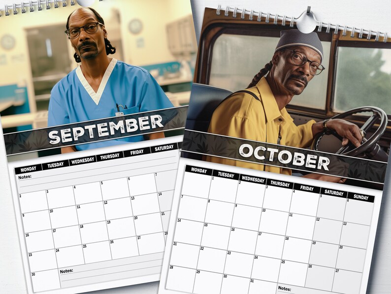Snoop Dogg 2024 Calendar Funny Christmas Secret Santa Gift Stocking