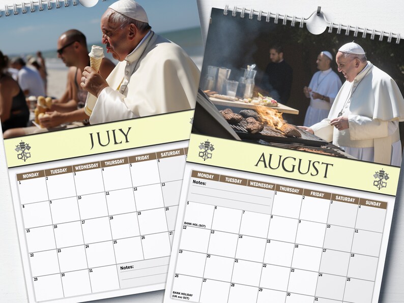 Pope Francis 2024 Calendar the Pope Funny Christmas Secret Santa Gift