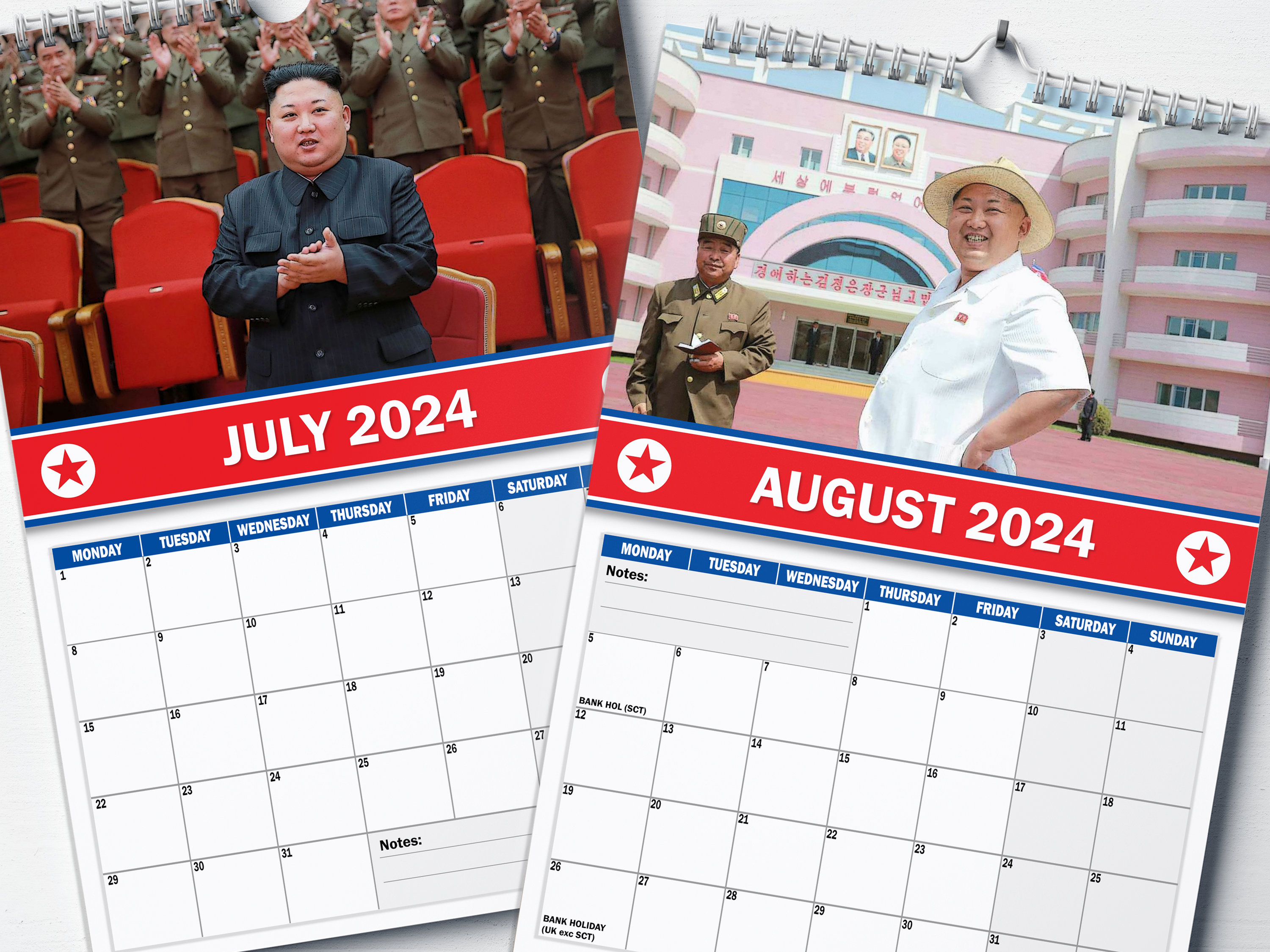 Kim Jongun 2024 Calendar Funny Christmas Secret Santa Gift Etsy