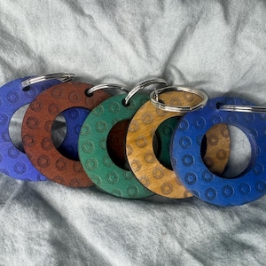 Phish Donut circle keychain