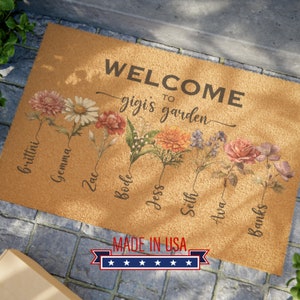 Custom Door Mat,Outdoor,Mothers Day Gift,Front Door Decor,Housewarming Gift,Wedding Gift,Closing Gift,Personalized Welcome Doormat