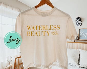 Waterless Beauty Boxy TShirt,Oliveda,Olive Tree People Tee,Waterless Skincare Top,Minimalist Chic,Summer Fashion,Spring Apparel,Skincare