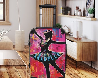 Small Suitcase,Personalized With Name,Ballerina,For Daughter,Dancer,Custom Artistry,Limited Edition,For Her,For Her,Personalized Luggage