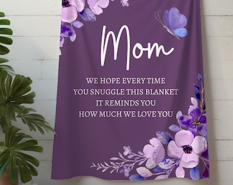 Pile Sherpa di alta qualità, coperta personalizzata per la mamma, coperta per la festa della mamma, regalo per la festa della mamma, regalo per la mamma, coperta ricordo personalizzata per la mamma
