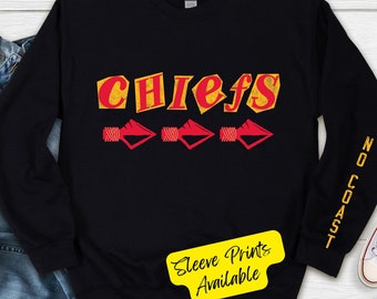 Crewneck KC Chiefs,Chiefs Football,For Him,Super Bowl,Game Day Shirt, Mahomes,Unisex Sweatshirt,,Limited Edition, Vintage Style Football