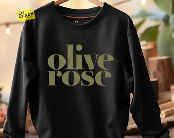 Olive Rose Unisex Crewneck,Skincare Shirt,Christmas Shirt,Skin Therapy,Aesthetician Gifts,Oliveda,Olive Tree People,Hydroxytyrosol Dealer