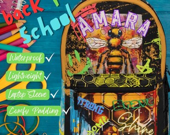 BEE Rad Themed Personalized School Bundle,Back To School,Waterproof,Customizable,Unique For Every Child,Fun Themes,Ships Fast, Animals, Bugs