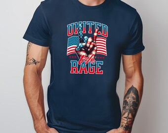United We RAGE Shirt,Patriotic,4th of July,Independence Day,Summer,Spring,Warm Weather,Funny MERICA,Humor Shirt,Party Shirt,Red White & Blue