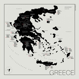 Griechenland Wein Karte