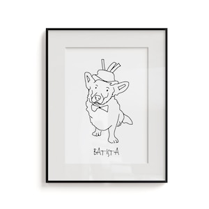 Custom Bad Pet Portrait, Line Drawing, Funny Dog Portrait, Bad Portrait, Ugly Pet Portrait, Dog Portrait, Digital Art, Pet Line Art