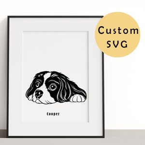 Custom DOG SVG, Dog Clipart, Dog svg, Files For Cricut, Dog Portrait svg, Custom Pet svg, Pet portrait SVG, Wedding Napkins Pet, Pet tattoo.