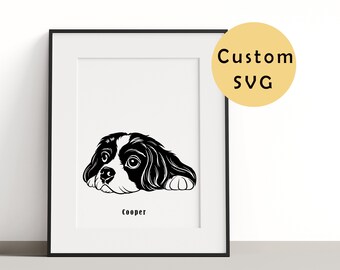 Custom DOG SVG, Dog Clipart, Dog svg, Files For Cricut, Dog Portrait svg, Custom Pet svg, Pet portrait SVG, Wedding Napkins Pet, Pet tattoo.