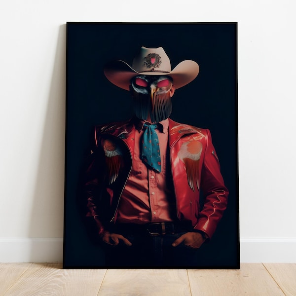 Orville Peck Poster, Orville Peck Album Art Poster, Custom Wall Decor, Country Music Lovers, Cowboy Art, Masked Singer Fanart