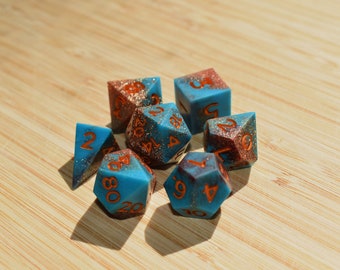 Costal Grove | Handmade resin polyhedral dice for Dungeons and Dragons (D&D), Pathfinder (PF PF2E), and other TTRPGs