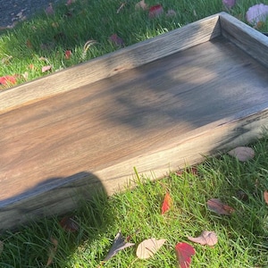 Square Wood Tray - 24x16&quot;