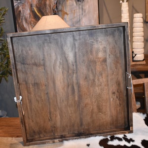 Square Wood Tray - 26x26&quot;
