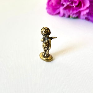Brass Cupid Angel Figurine