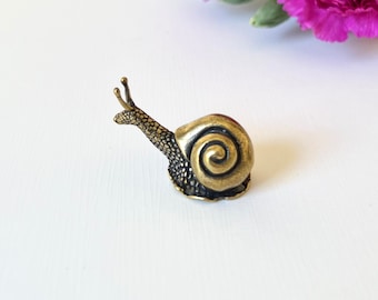 Brass Snail Figurine