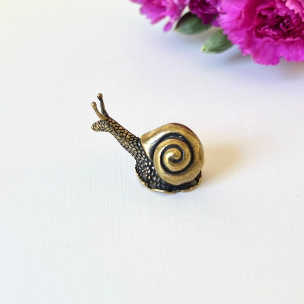 Brass Snail Figurine