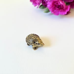Brass Hedgehog Figurine