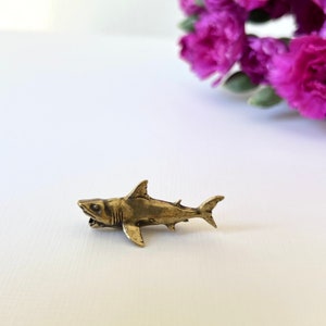 Brass Shark Figurine