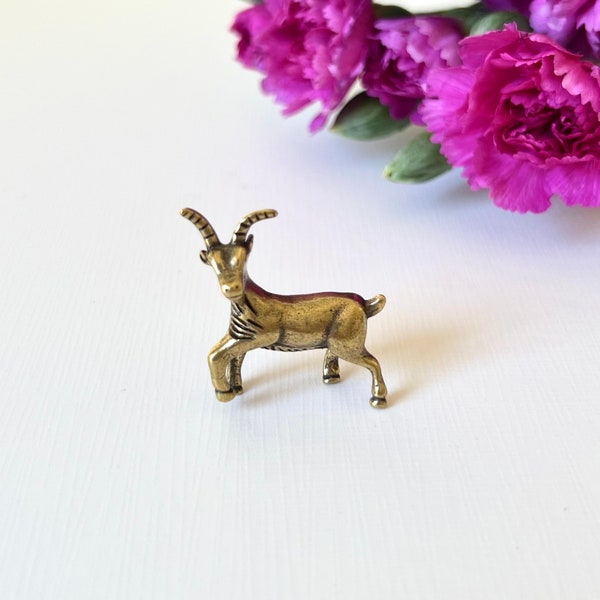 Brass Antelope Figurine