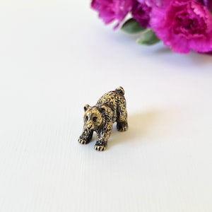 Brass Bear Figurine