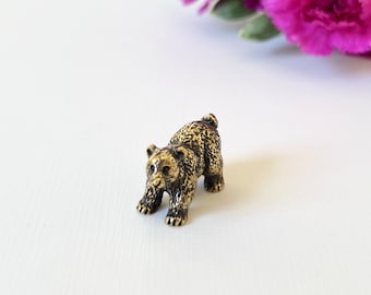 Figura de oso de latón