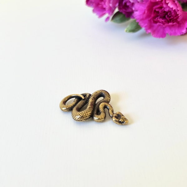 Brass Snake Figurine