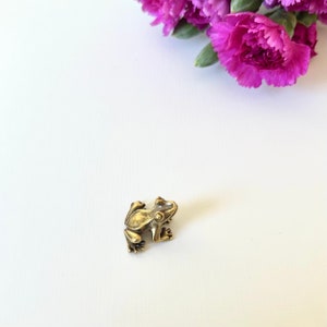 Brass Frog Figurine