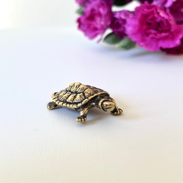 Brass Turtle Figurine