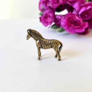 Brass Zebra Figurine