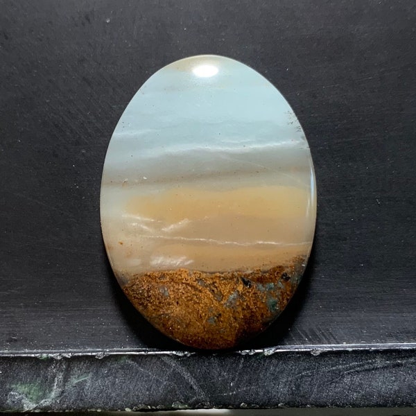 bc ocean picture stone cabochon