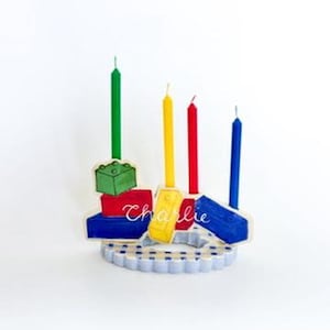 Lego birthday cake topper - personalized cake topper keepsake for child