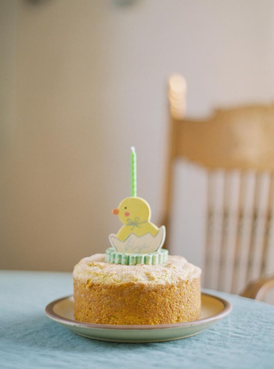 Chick Birthday Cake Topper - Personalized Cake Topper Keepsake for ...